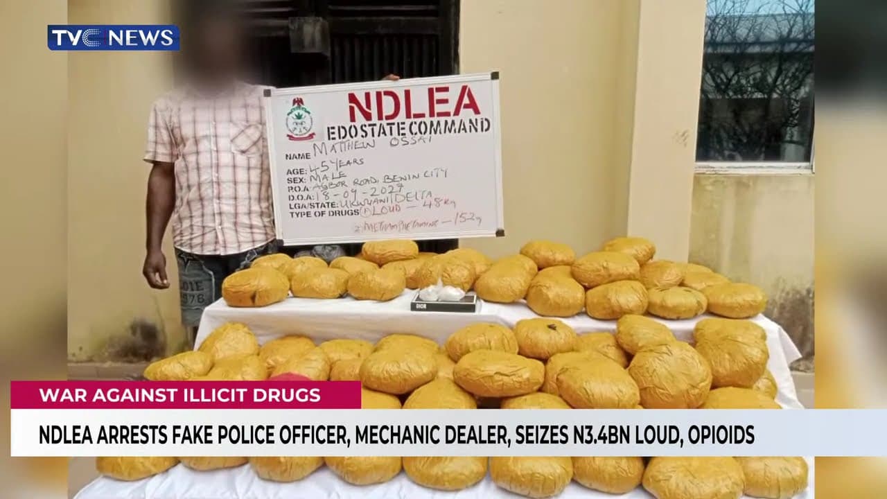 NDLEA Arrests Fake Police Officer, Mechanic Dealer, Seizes #3.4bn Loud, Opioids