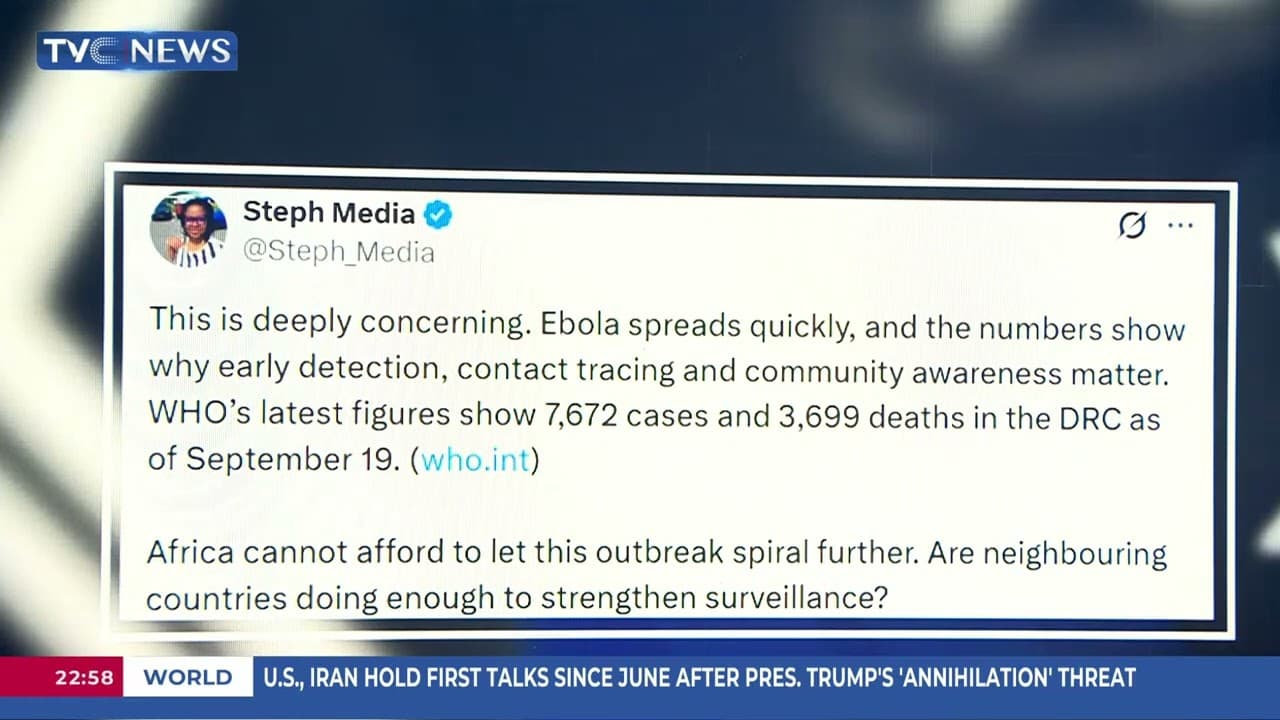 Today's Top Story: Nigerians React To NCDC High Alert On Ebola Threat