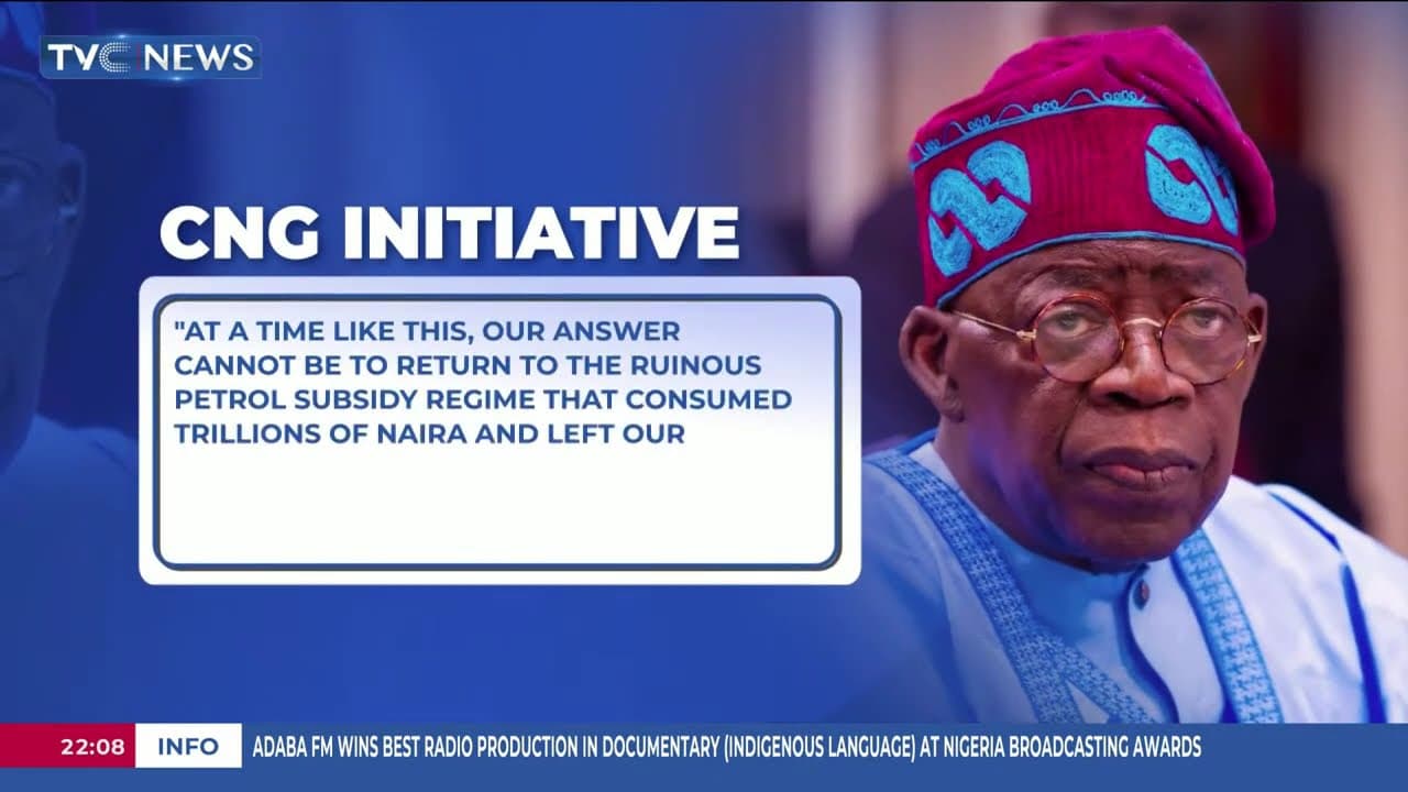 CNG Initiative : Pres. Tinubu Encourages States To Scale Up Efforts For October 1