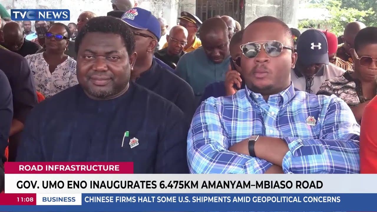 Gov Eno Commissions 6.475km Amanyam-Mbiaso Road In Ikot Ekpene