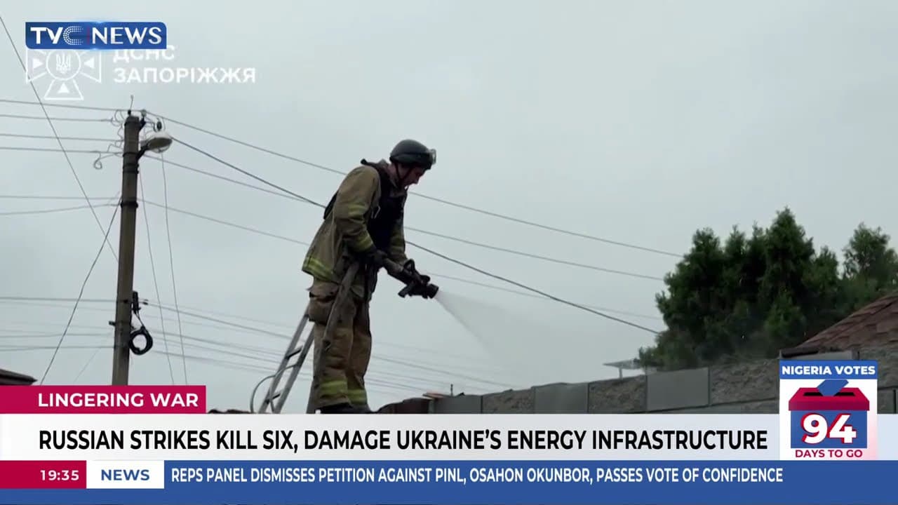 Russian Strikes Kill Six, Damage Ukraine's Energy Infrastructure