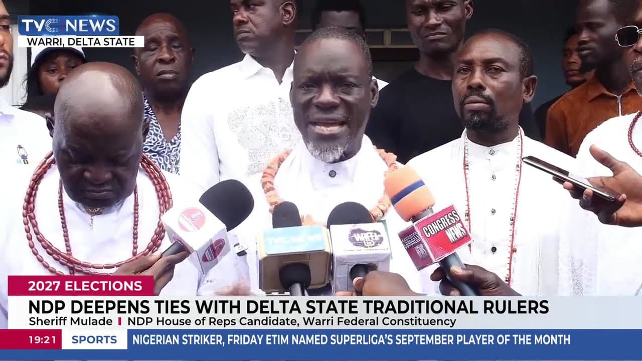 NDP Deepens Ties With Delta State Traditional Rulers Ahead 2027 Polls