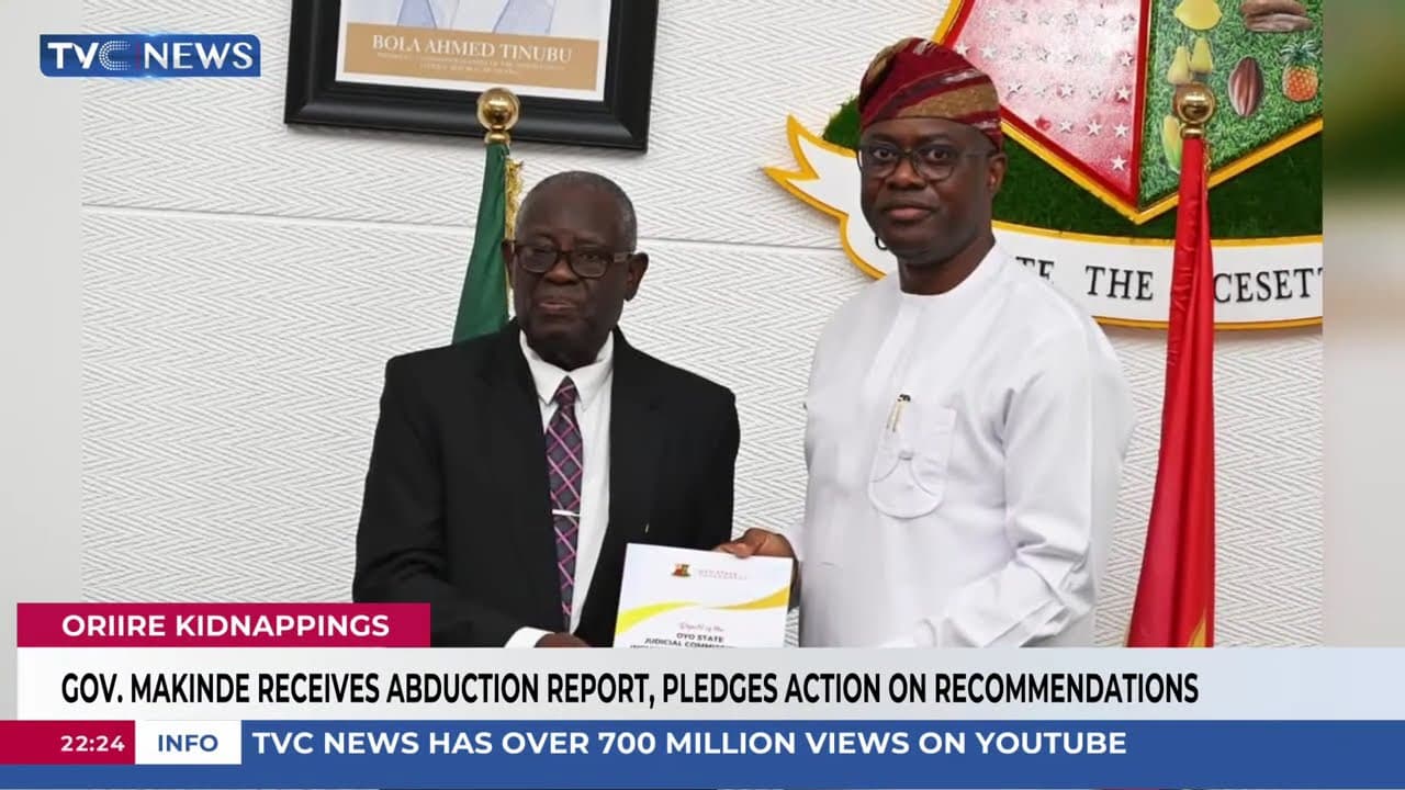 Gov Makinde Receives Oriire Abduction Report, Pledges Action On Recommendations