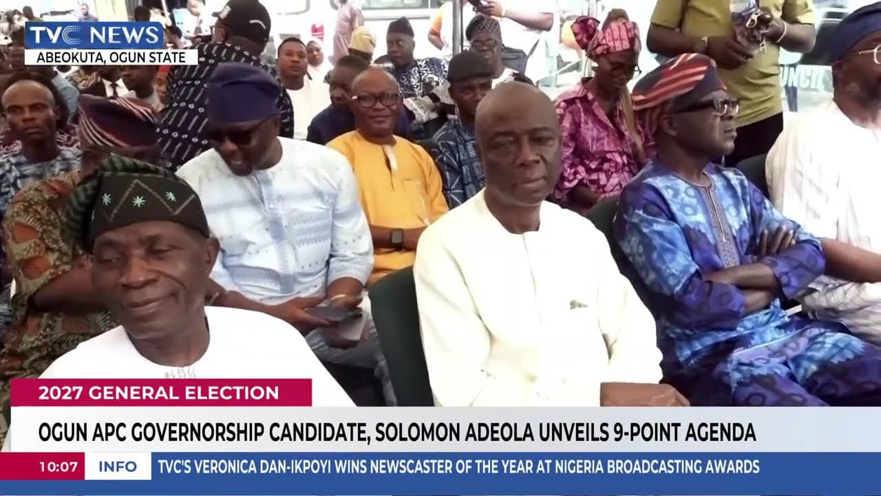 Ogun APC Governorship Candidate, Solomon Adeola Unveils Nine-Point Agenda