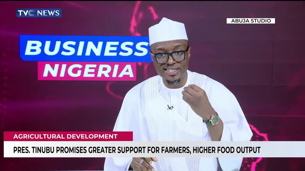 Agricultural Development | Pres. Tinubu Promises Greater Support For Farmers, Higher Food Output