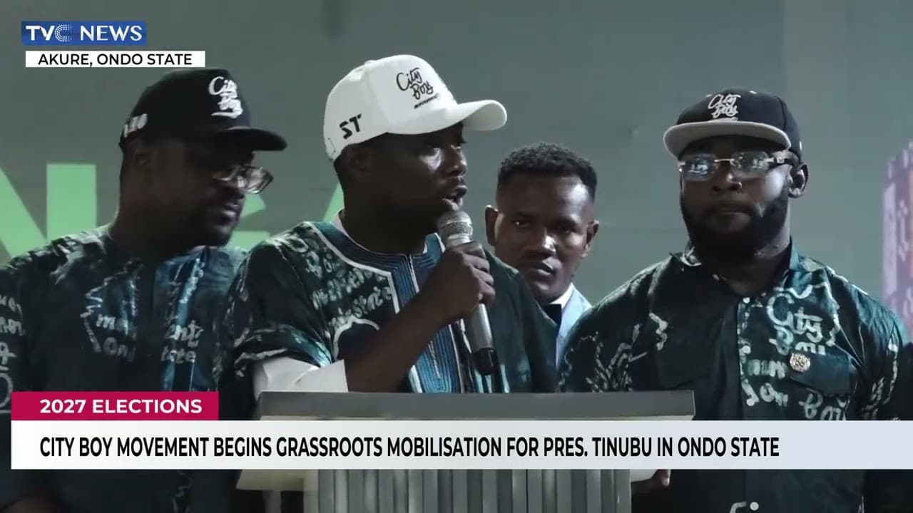 City Boy Movement Begins Grassroots Mobilisation For Pres. Tinubu In Ondo State