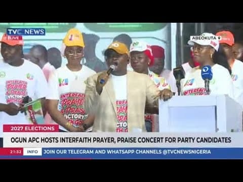LIVE [OGUN STATE]:APC INTERFAITH PRAYER & PRAISE VICTORY WITH GOD-2