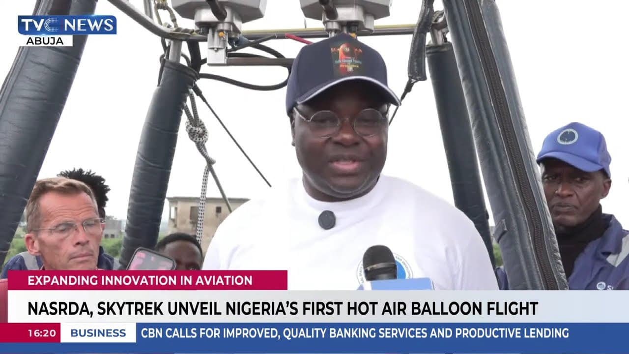 NASRDA, SKYTREK Unveil Nigeria's First Hot Air Balloon Flight