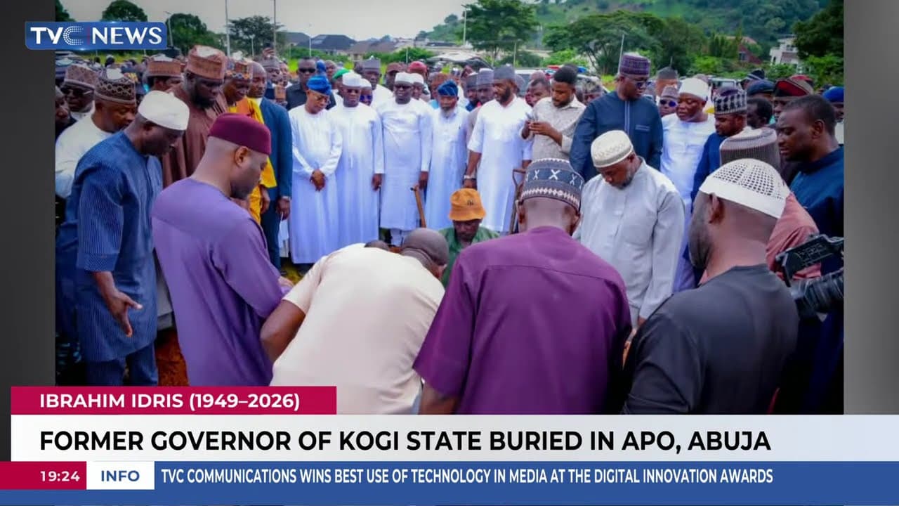 Former Governor Of Kogi State, Ibrahim Idris Buried In Apo Cemetery, Abuja