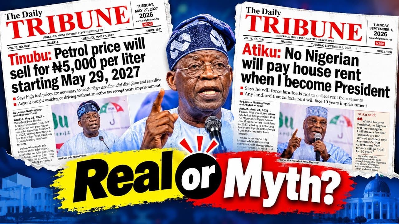 N5,000 Petrol or No Payment of Rent? Atiku Vs Tinubu Propagandists' Claims Debunked!