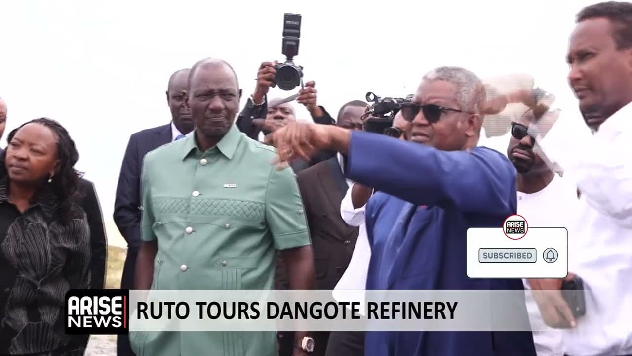 KENYAN PRESIDENT, RUTO TOURS DANGOTE REFINERY