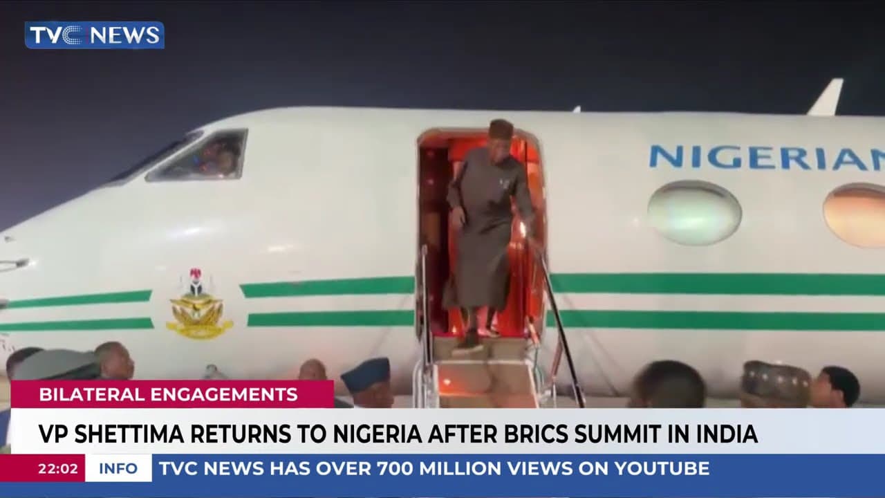 VP Shettima Returns to Nigeria After Bilateral Engagements at BRICS Summit