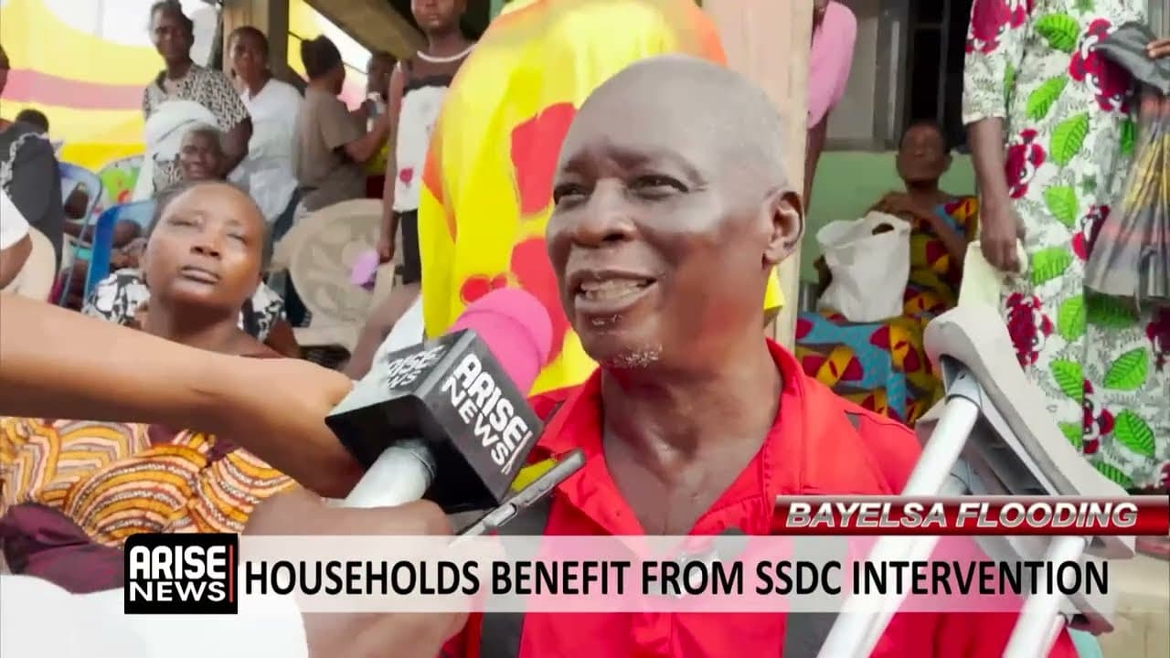 BAYELSA FLOODING: HOUSEHOLDS BENEFIT FROM SSDC INTERVENTION