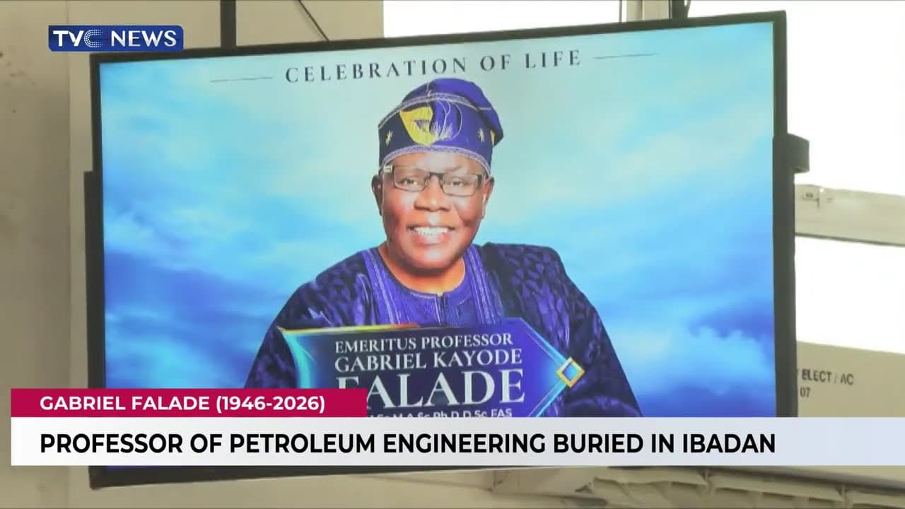 Professor Of Petroleum Engineering, Gabriel Falade Buried In Ibadan