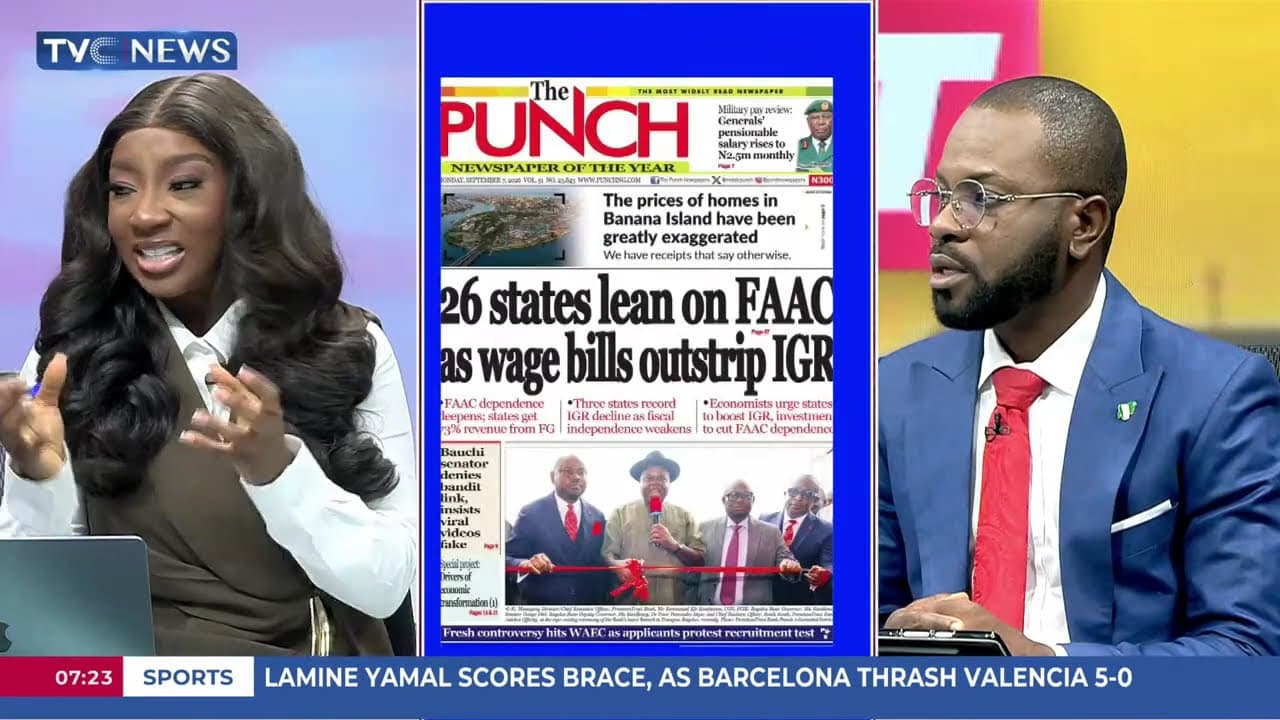 TVC Newspaper Review: Atiku to Tinubu: You Did Not Inherit This Hardship, You Created It