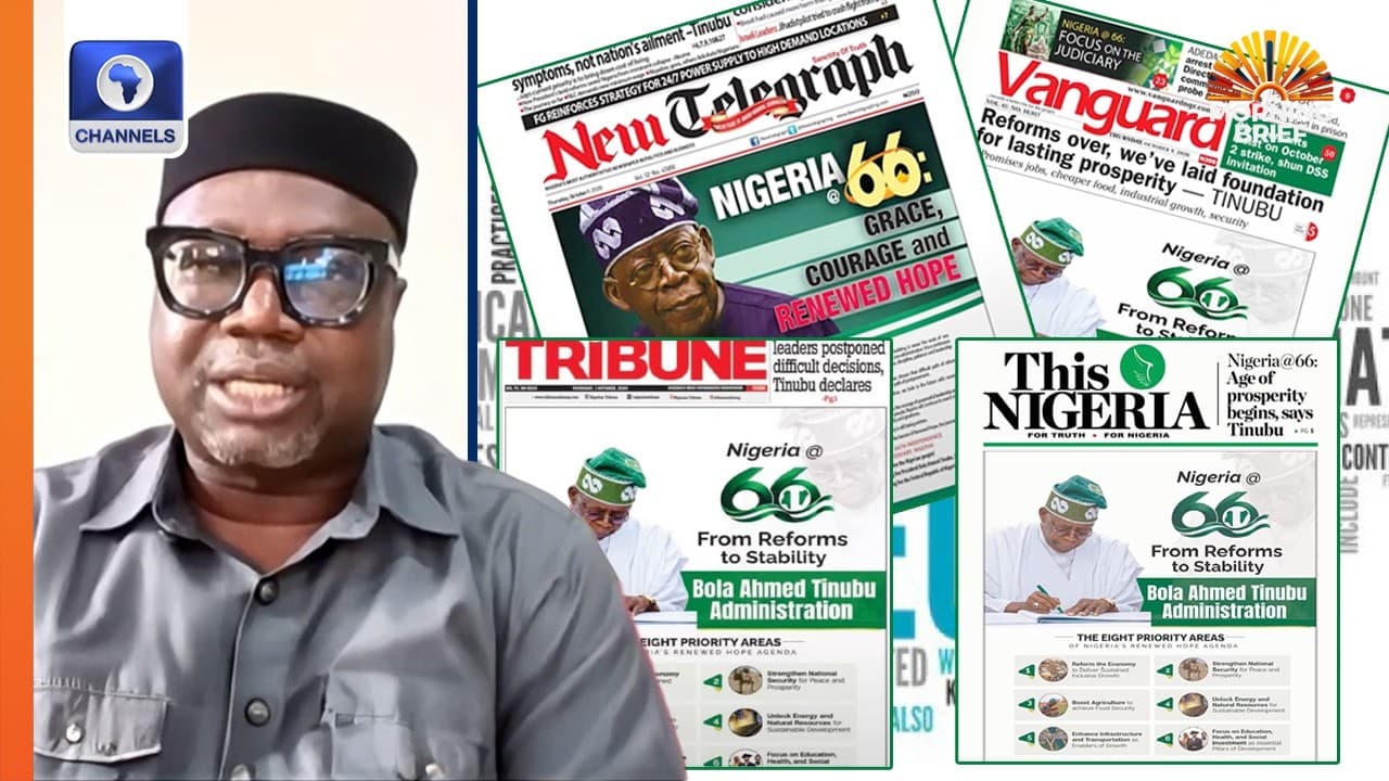 Nigeria @ 66: Analyst Reviews Presidential Address, Scores Tinubu's Govt Low  | The Morning Brief