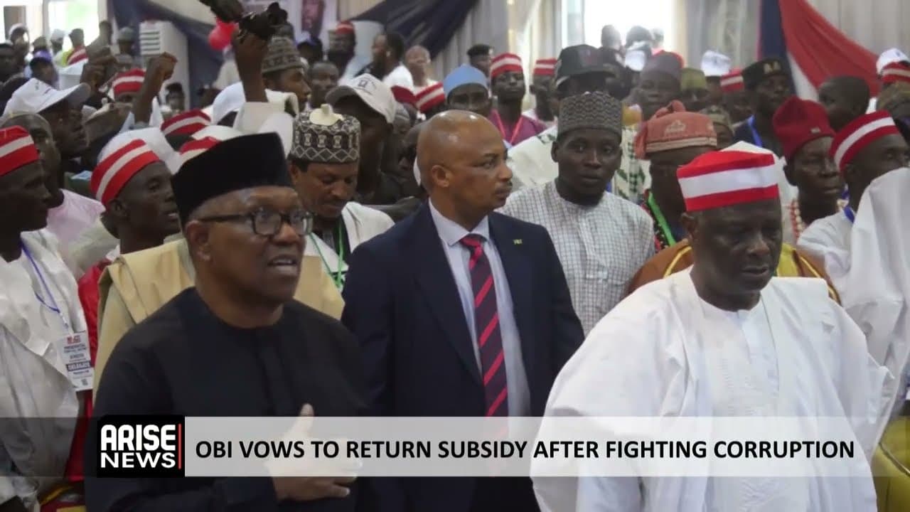 OBI VOWS TO RETURN SUBSIDY AFTER FIGHTING CORRUPTION
