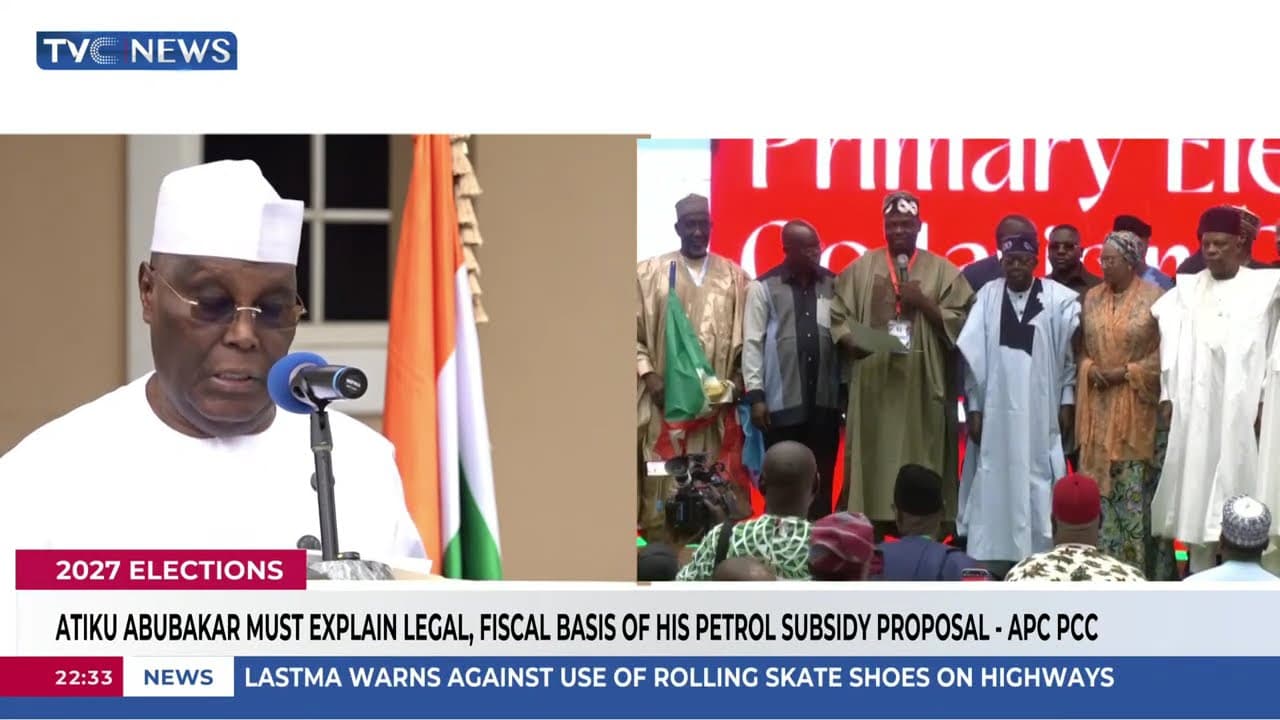 Atiku Abubakar Must Explain Legal, Fiscal Basis of Petrol Subsidy Proposal — APC PCC