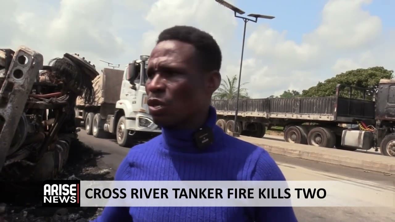 CROSS RIVER TANKER FIRE KILLS TWO