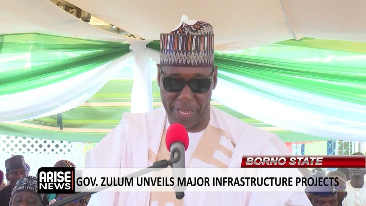 BORNO STATE: GOV.  ZULUM UNVEILS MAJOR INFRASTRUCTURE PROJECTS