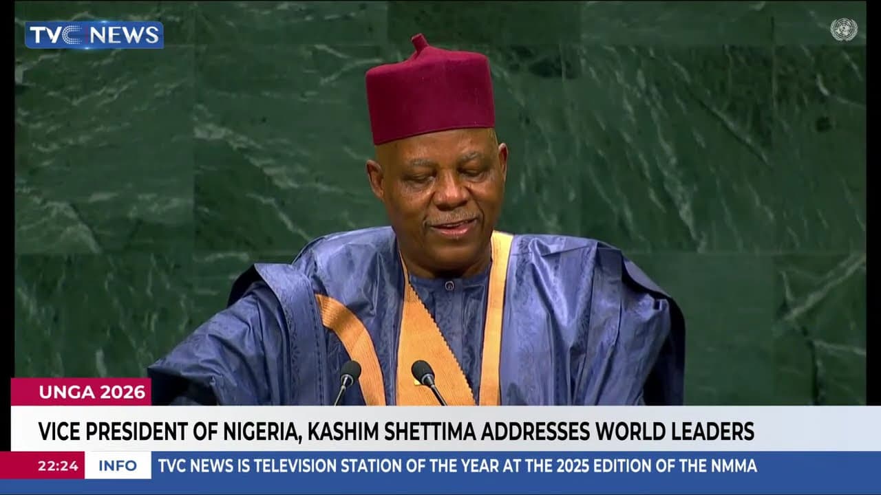 Vice President Shettima Addresses World Leaders At UNGA 2026