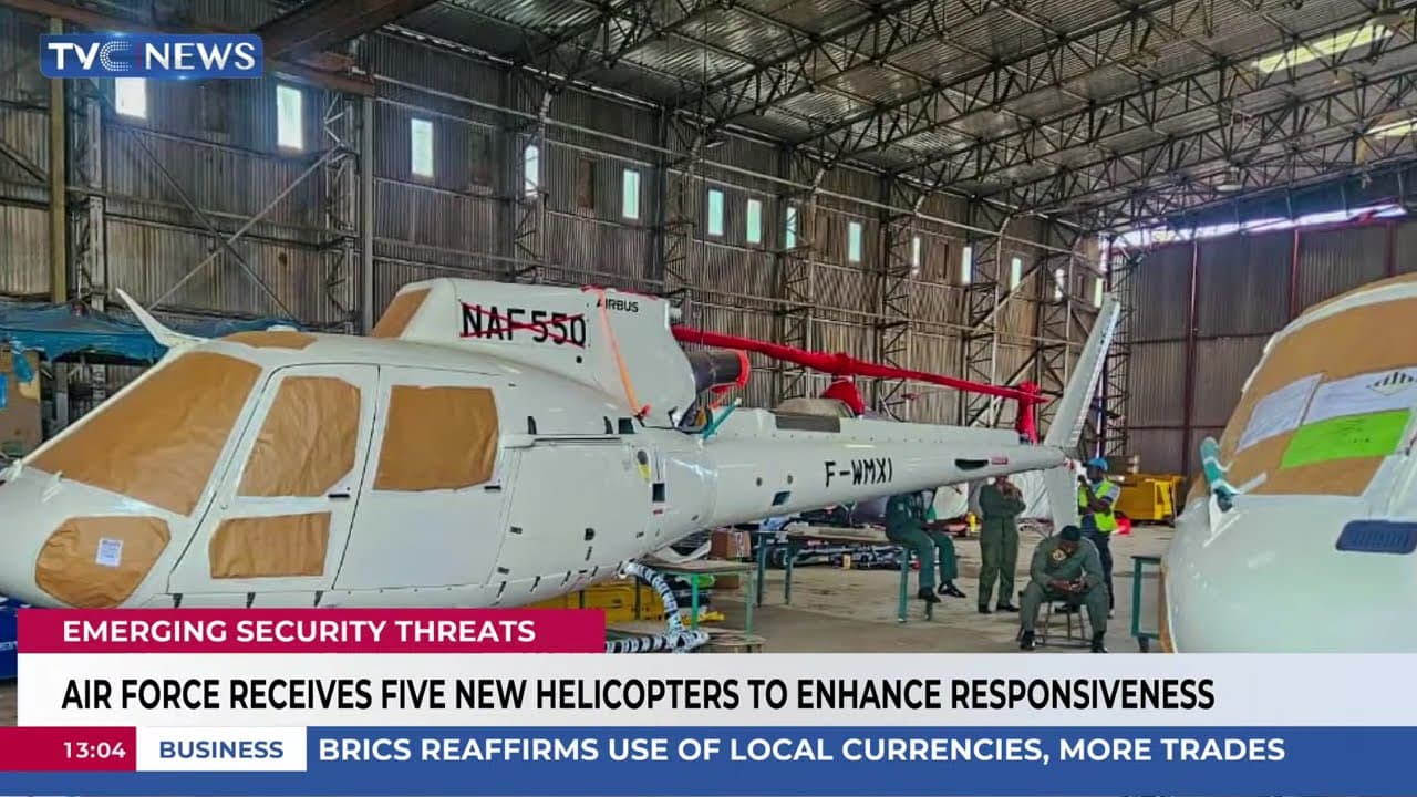 Nigerian Air Force Takes Delivery of Five New Helicopters