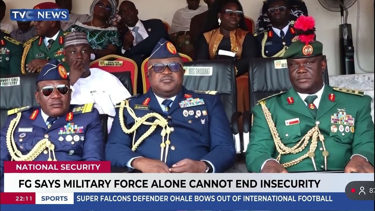 National Security: FG Says Military Force Alone Cannot End Insecurity