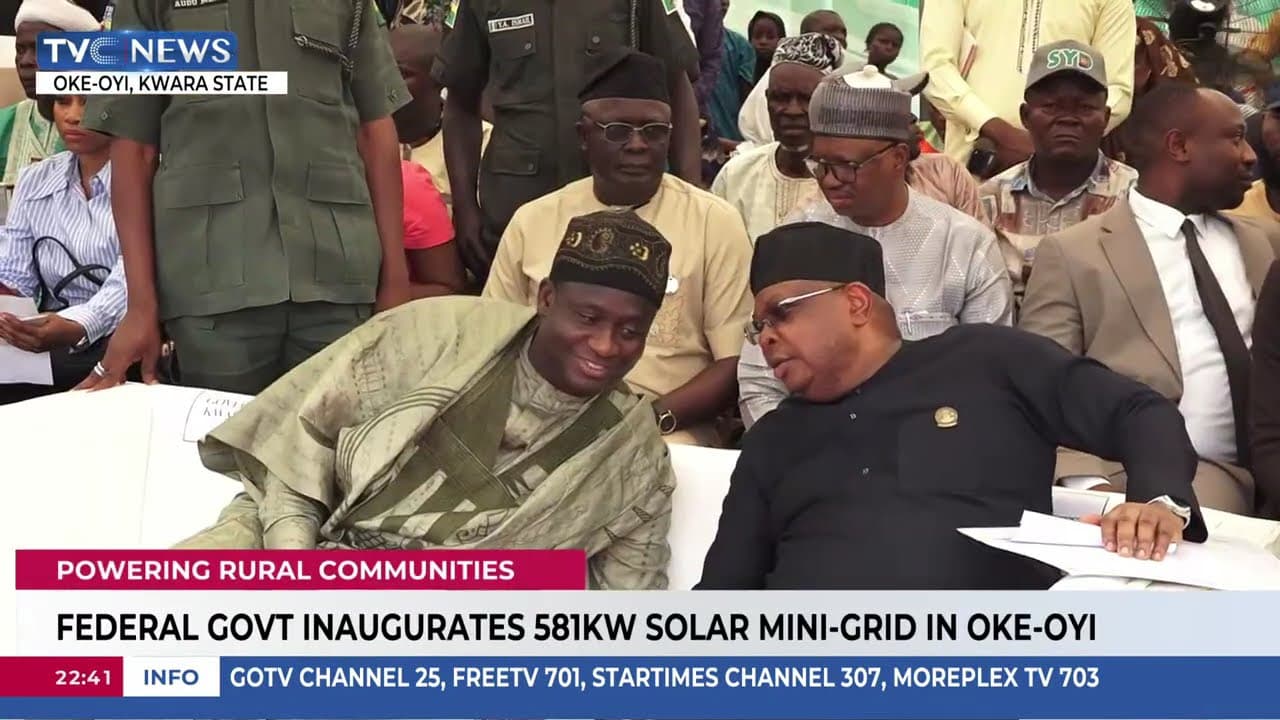 Federal Government Inaugurates 581KW Solar Mini-Grid In Oke-Oyi, Kwara