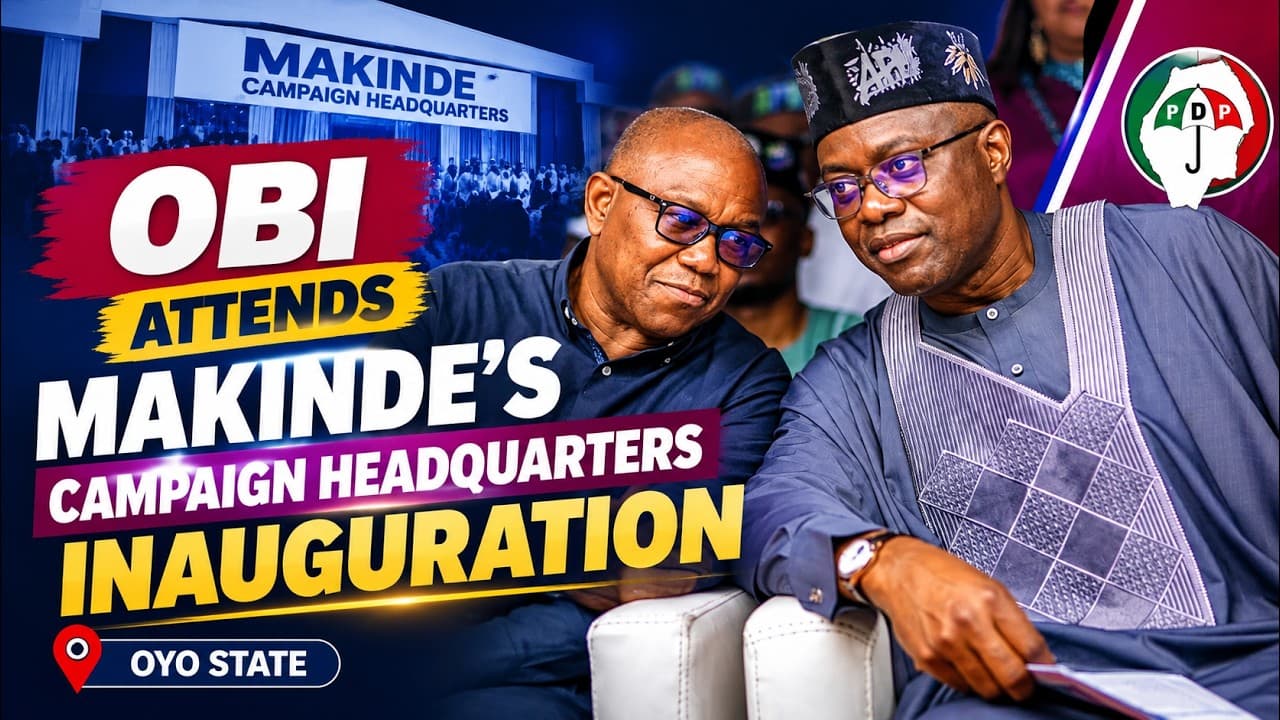 Peter Obi Attends Inauguration Of Makinde's APM 2027 Campaign Headquarters In Abuja