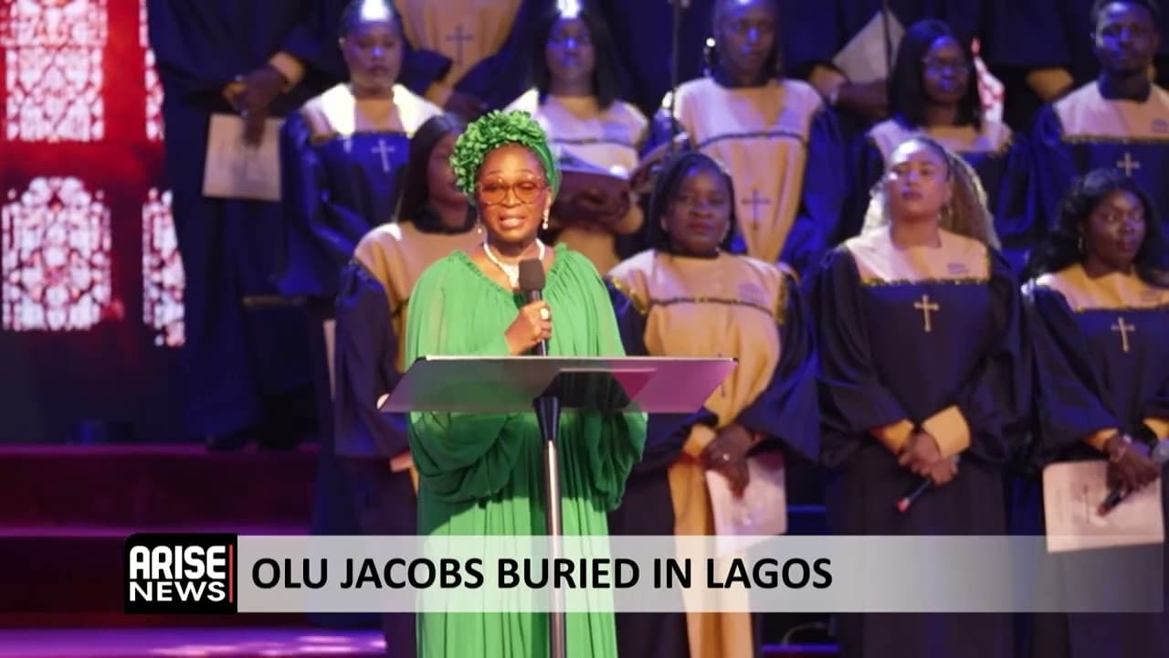 OLU JACOBS BURIED IN LAGOS