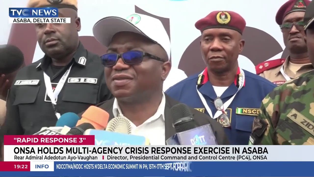 ONSA Holds Multi-Agency Crisis Response Exercise In Asaba