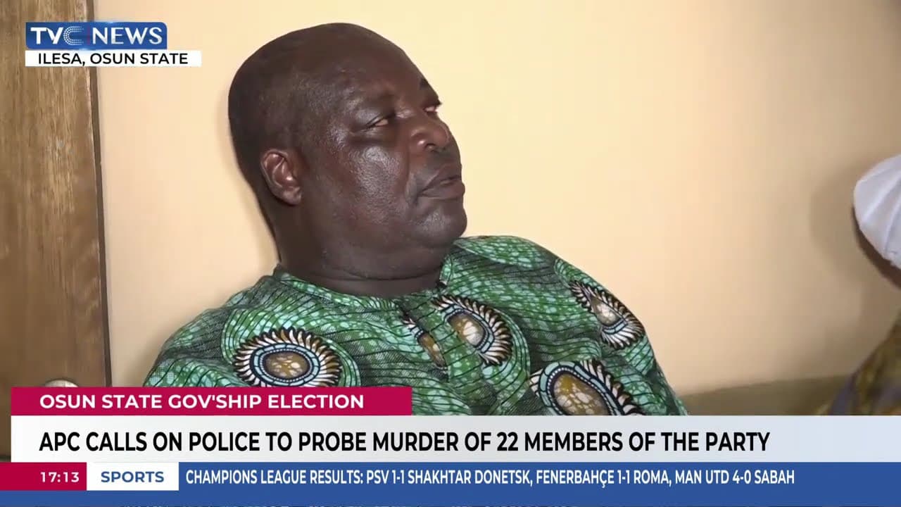 Osun APC Calls On Police To Probe Murder Of 22 Party Members