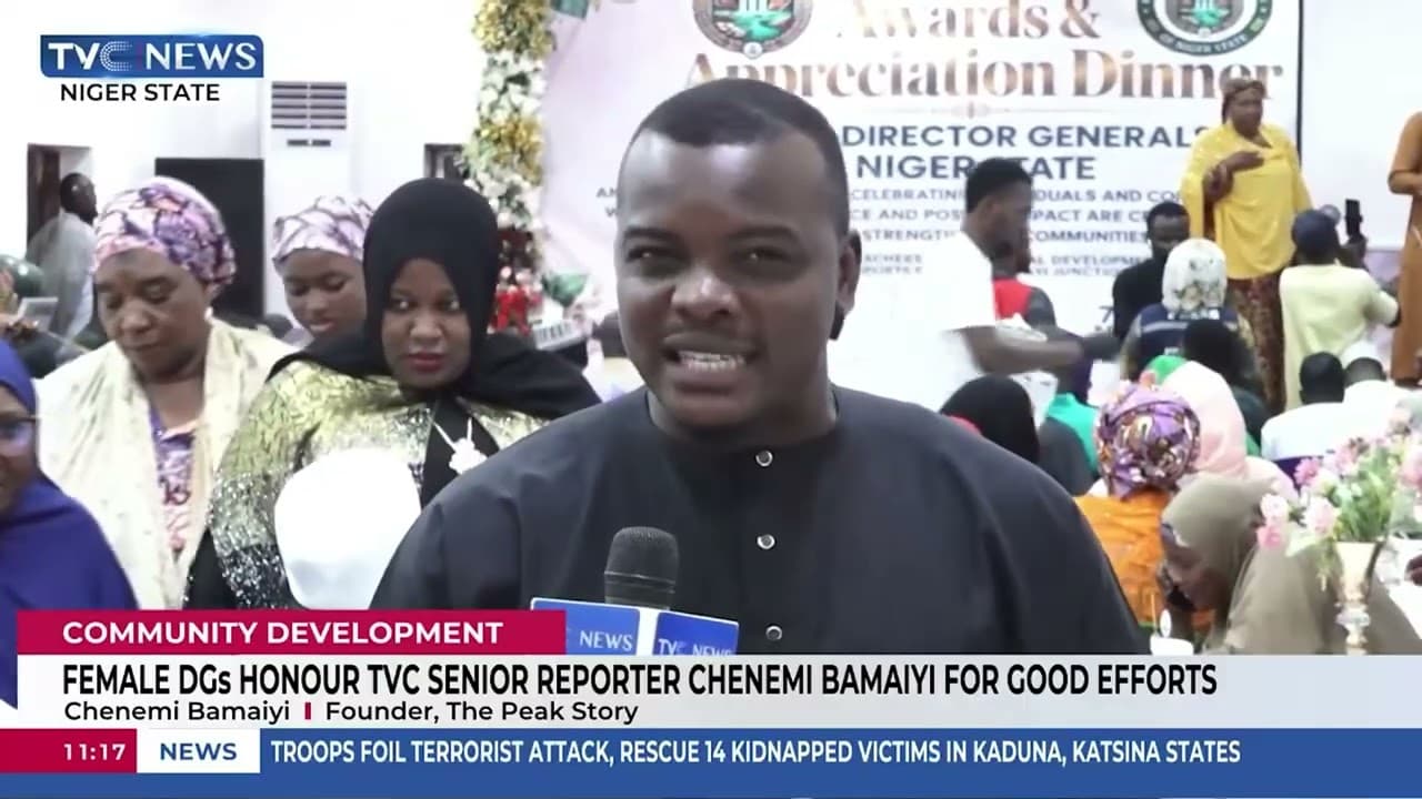 Female DGs Honour TVC Senior Reporter, Other Persons For Humanitarian Efforts