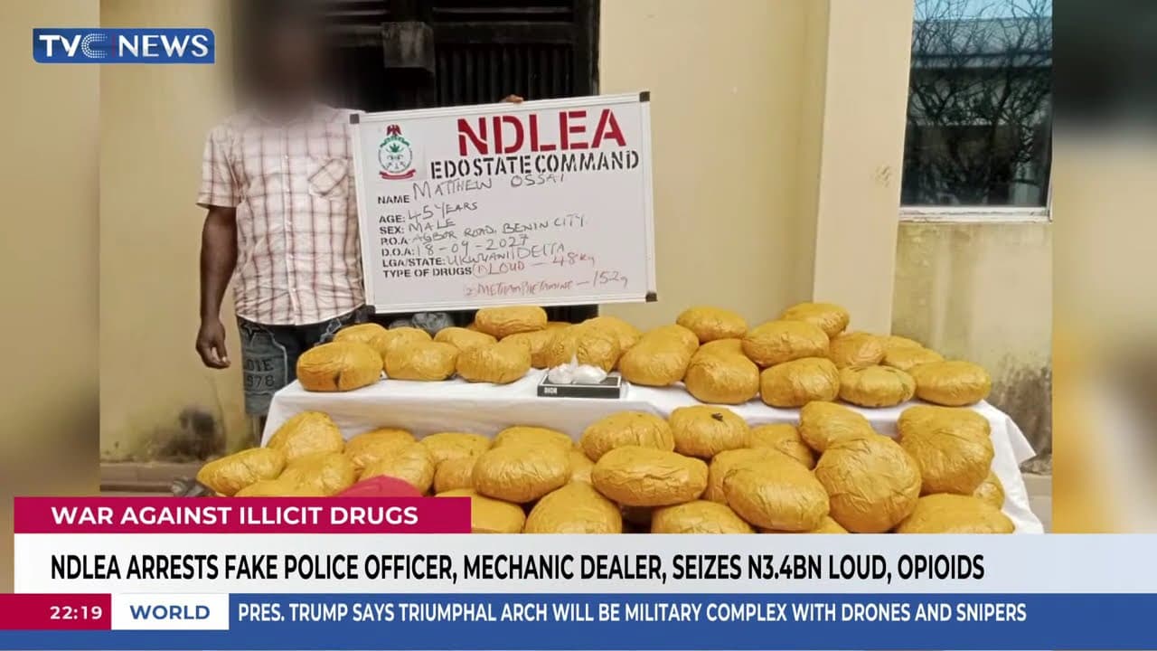 How NDLEA Arrested Fake Police Officer, Mechanic Dealer, Seized #3.4bn Loud, Opioids