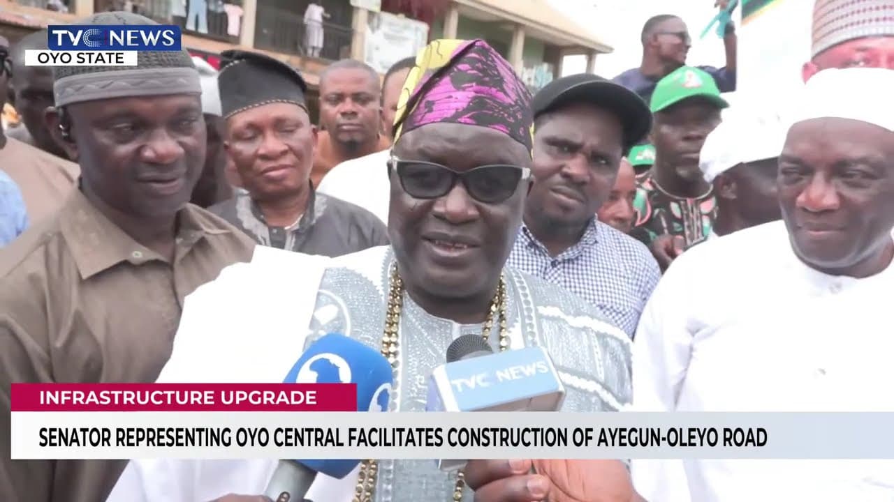 Senator Representing Oyo Central Facilitates Construction of Ayegun-Oleyo Road