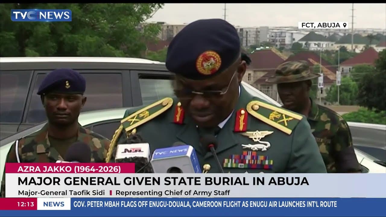 Major General Azra Jakko Given State Burial In Abuja