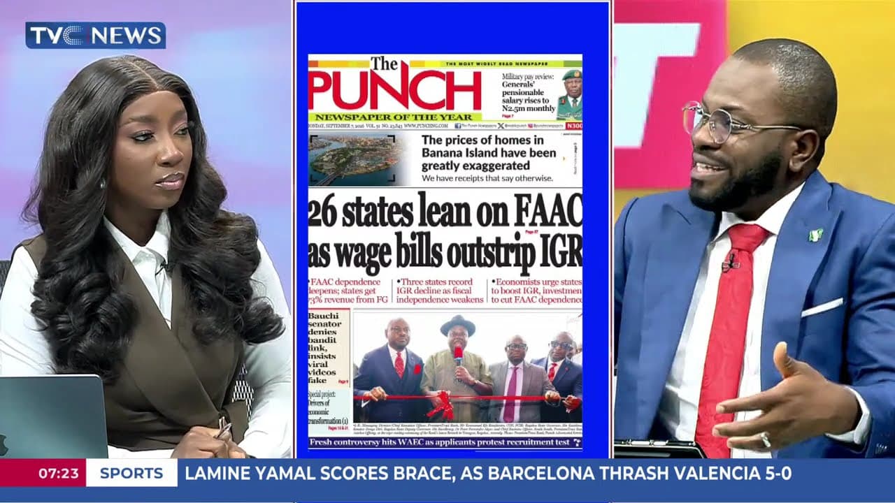 TVC Newspaper Review: 2027: INEC Draws Battle Line Against Toxic Campaigns