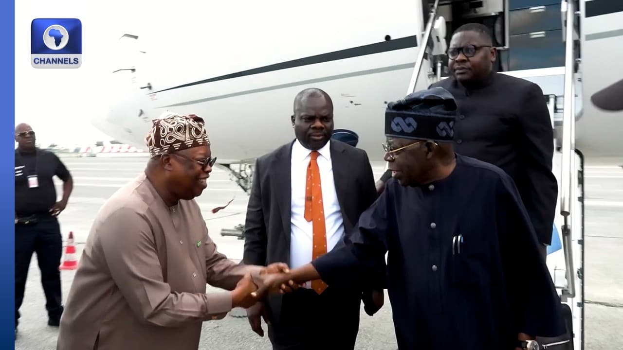 Annual Leave: Tinubu Arrives In France From London