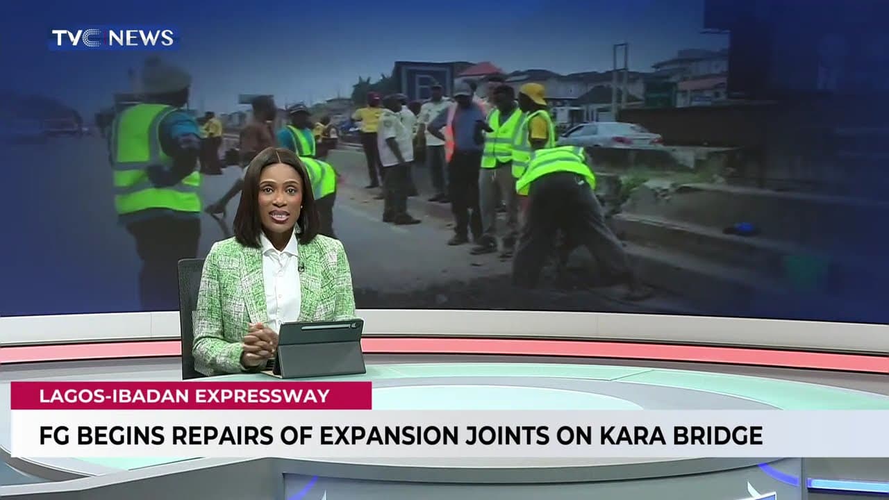 Traffic Builds Up As FG Begins Repairs Of Expansion Joints On Kara Bridge