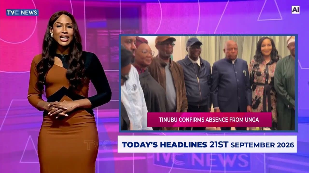TVC News AI English Headline News | 21st September, 2026