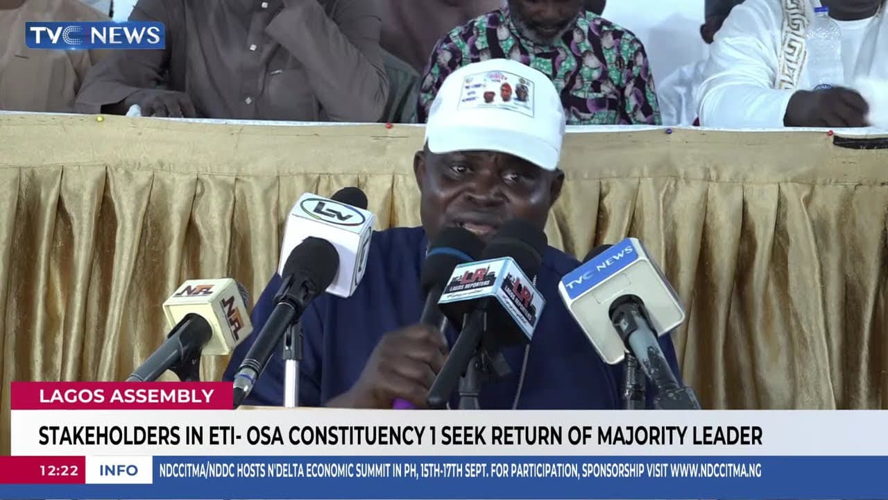 Lagos Assembly: Stakeholders In Eti-Osa Constituency 1 Seek Return Of Majority Leader