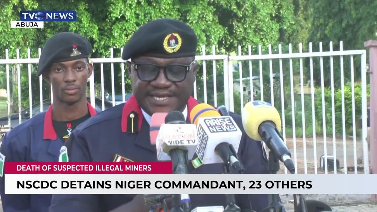 NSCDC Detains Niger Commandant, 23 Others Over Deaths Of 37 Suspected Illegal Miners