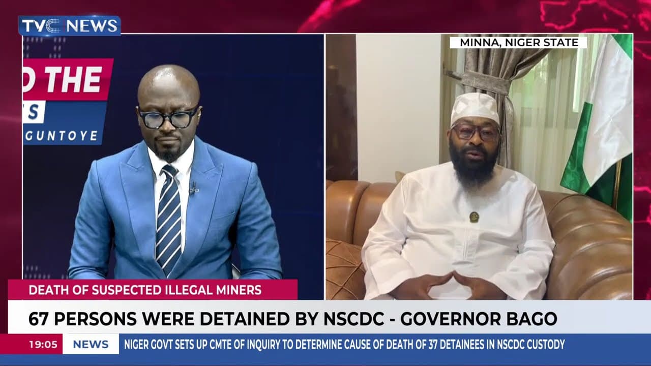 Governor Bago Confirms 37 Illegal Mining Suspects Dead In Custody Of NSCDC