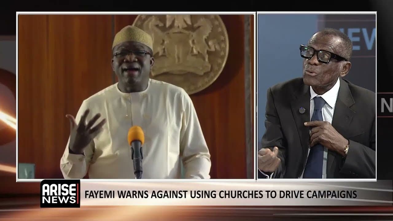 Fayemi Warns Against Using Churches To Drive Campaigns - Dayo Sobowale
