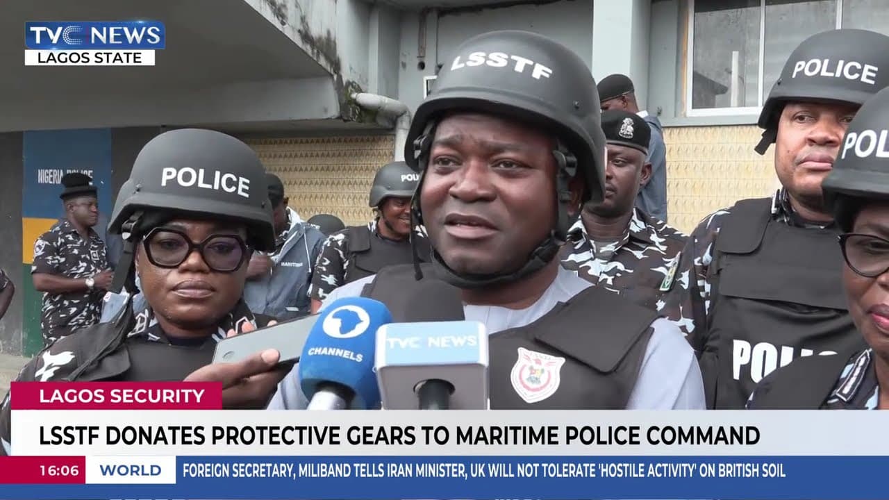 LSSTF Donates Protective Gears To Maritime Police Command