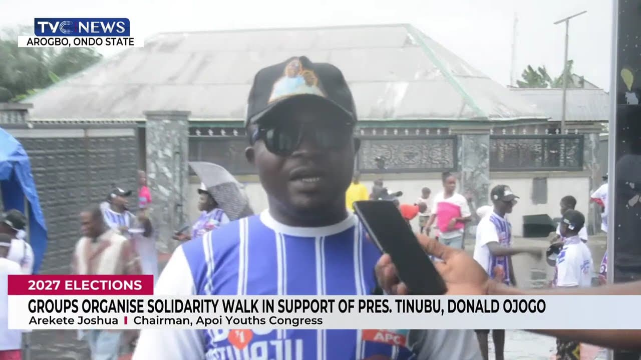 Group Organises Solidarity Walk In Support Of Pres Tinubu, Donald Ojogo In Ondo