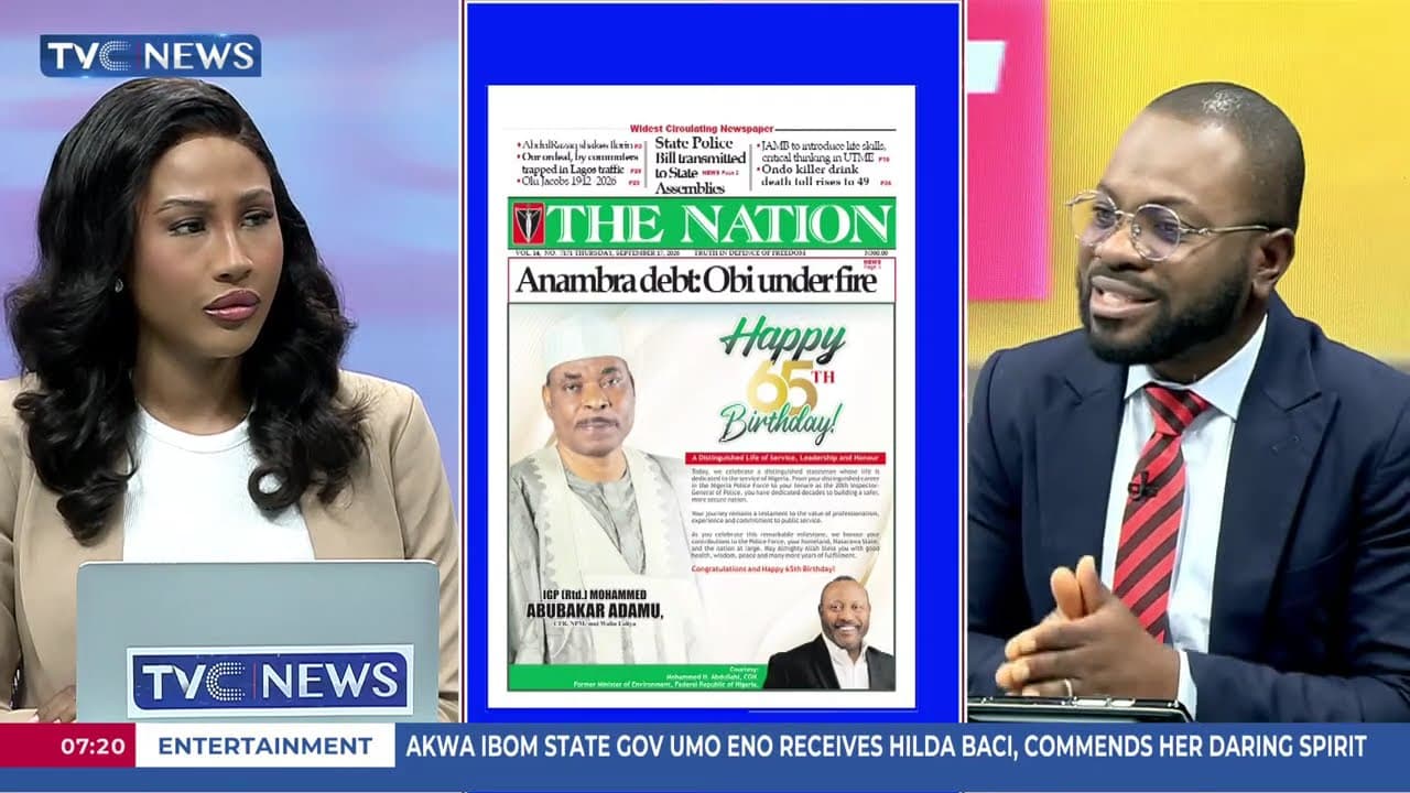TVC Newspaper Review: Tinubu to Intervene in Wike, APC Governors’ Rift