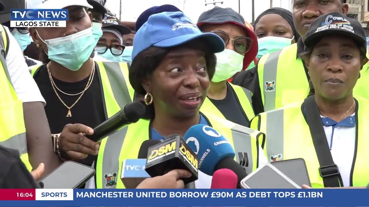 Wife Of Lagos Governor Leads Monthly Sanitation In Oshodi-Isolo