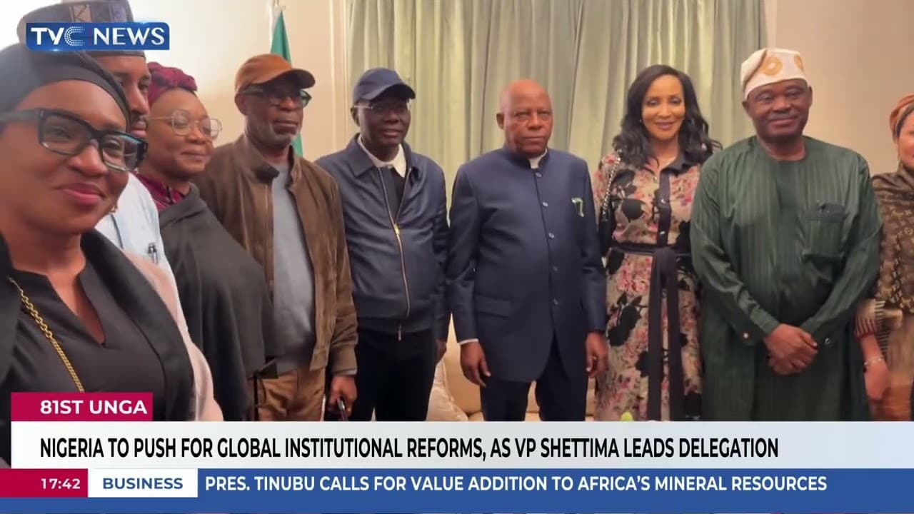 81st UNGA: Nigeria To Push For Global Institutional Reforms, As VP Shettima Leads Delegation
