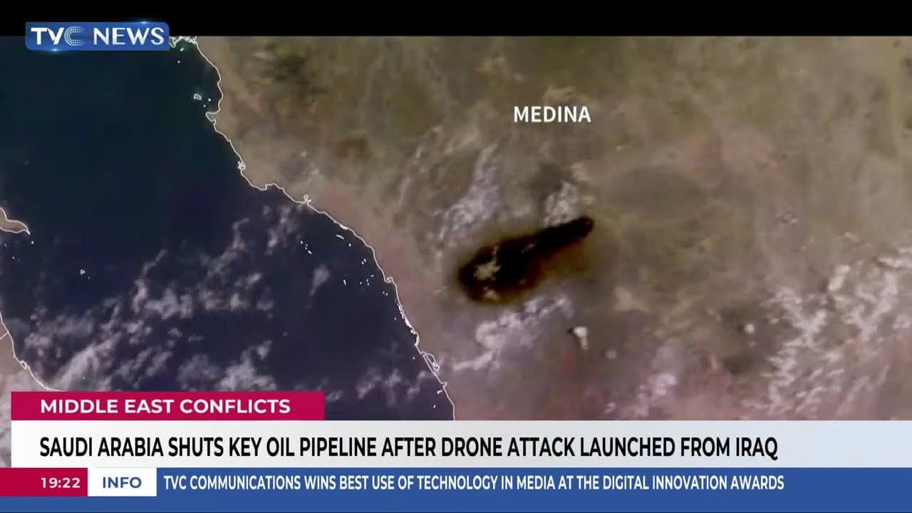 Saudi Arabia Shuts Oil Pipeline After Drone Attack Launched From Iraq